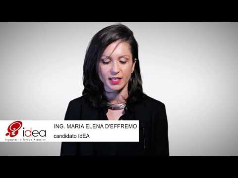 Ing. Maria Elena d'Effremo, Candidata IdEA