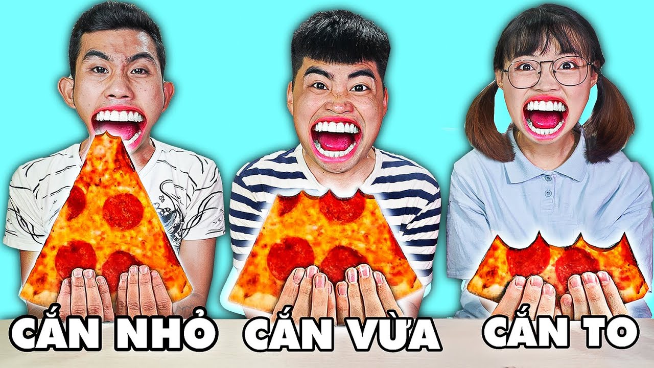 Gấu Đỏ TV - Trận Chiến Cắn To, Cắn Nhỏ, Cắn Vừa - Thử Thách Đồ Ăn Kinh Dị Cùng Hà Sam