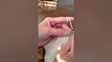 Knitting Smock Stitch.MOV
