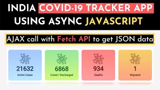India Coronavirus App Tracker using Fetch API with Async-Await in JavaSript in Hindi