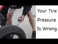 Contact patch recommended motorcycle tire pressures are wrong