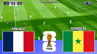 🔴FRANCE vs SENEGAL | GROUP I | FIFA World Cup 2026 | PES 21 Football Live Simulation