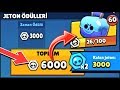 Dünya Rekoru! 6 MAÇTA 6.000 JETON ve 60 KUTU KASTIM! Brawl Stars