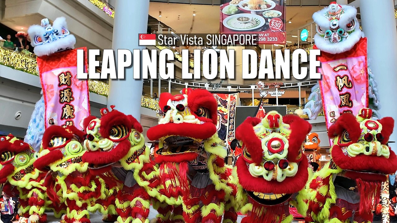 High Pole Lions & War Drums - Year of Horse 2026 - Star Vista, Singapore 🇸🇬 [4K]