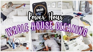 EXTREME POWER HOUR SPEED CLEAN | CLEAN WITH ME 2022 | DAILY CLEANING ROUTINE MOTIVATION