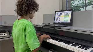 Soft Mozart Lebanon: Kayan Talhouk (11) Sight reading shostakovich march on P2 screenshot 1