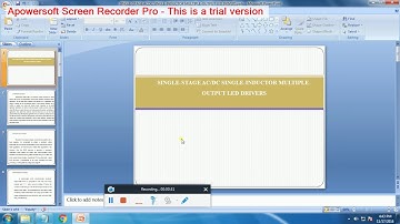 IEEE 2016 -2017 POWER ELECTRONICS SINGLE STAGE ACDC SINGLE INDUCTOR MULTIPLE OUTPUT LED DRIVERS