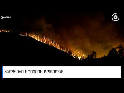 ბორჯომის ხეობაში ხანძარი მძვინვარებს