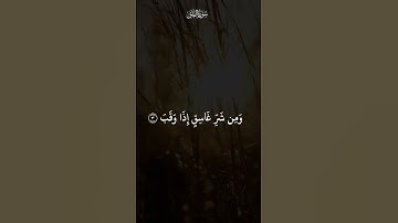 سورة الفلق  #قران_كريم #قرآن #تلاوات #تلاوة #سورة_الفلق #سورة