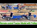 Diy swaraj tractor models with fully loaded trolley and new holland tractor part5