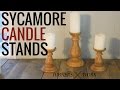 Turning Candle Stands From Sycamore Turning Candle Stands From Sycamore