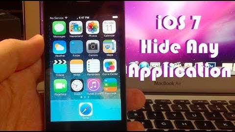 iOS 7 Glitch - How to Hide Any Application