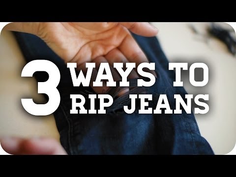 Video: How To Artistically Rip Jeans