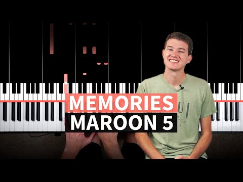 Memories - Maroon 5 - EASY PIANO TUTORIAL (accompaniment)