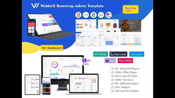 Bootstrap 5 Admin Template Dashboard WebApp & User Interface – WebkitX