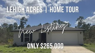 🏡 4 Bedroom Home in Lehigh Acres Florida | Quiet Dead End Street + Large Backyard