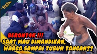 LUCUNYA ODGJ INI !! SUKA MEMBERSIHKAN JALANAN DARI SAMPAH BERSERAKAN !! BERONTAK SAAT KITA BERSIHKAN