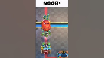 NOOB vs PRO vs HACKER Be Like 💀 #clashroyale #shorts #gaming