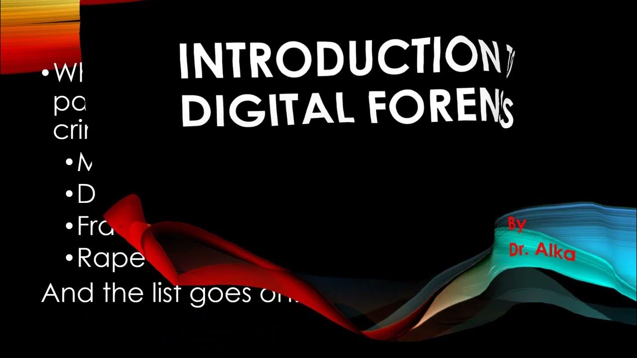 Introduction to Digital Forensics YouTube