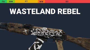 AK-47 Wasteland Rebel - Skin Float And Wear Preview