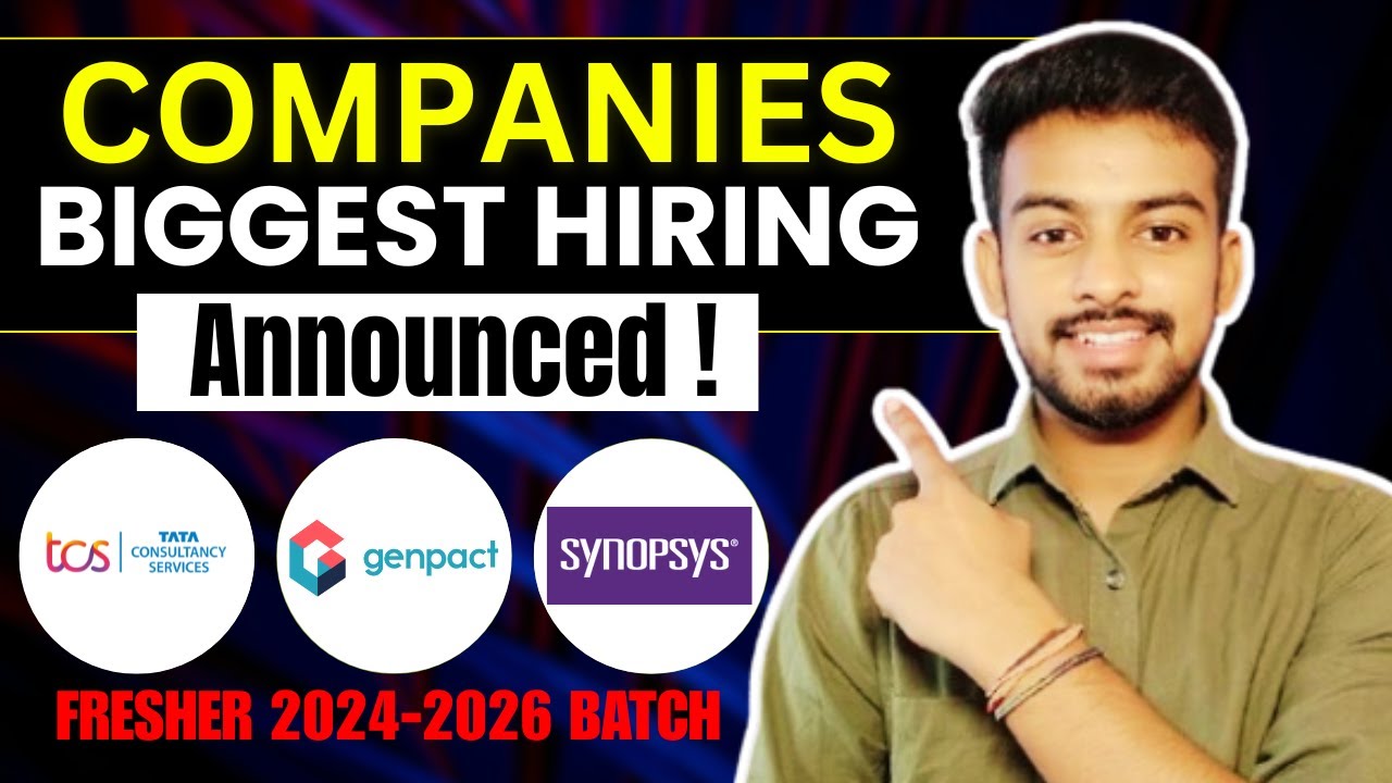 Genpact , TCS, Harman Biggest Hiring Announced ! OFF Campus Drive For ...