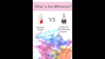 Alcohol Ink Painting: Clear Blender Solution VS Isopropyl Alcohol for blending