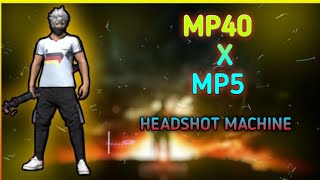 Shan Ff Mp40 X Mp5 Headshot Machine Only Red Number