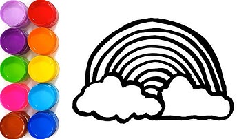 Vẽ Và Tô Màu Cầu Vồng ( Drawing And Coloring Rainbow ) | Bé Học Tô Màu | ToyTocToc Art ☆