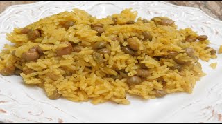 Como hacer Arroz con Gandules al estilo Boricua en una olla de Presion! En Español!