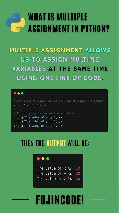 What is Multiple Assignment in Python? #programming #coding #python ...