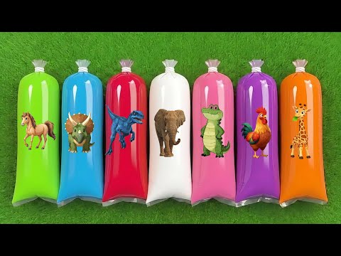 MENEMUKAN : Sapi, Gajah, Harimau, Anjing, Burung, Kelinci, Panda, Bebek, T-Rex, Kucing, Singa.