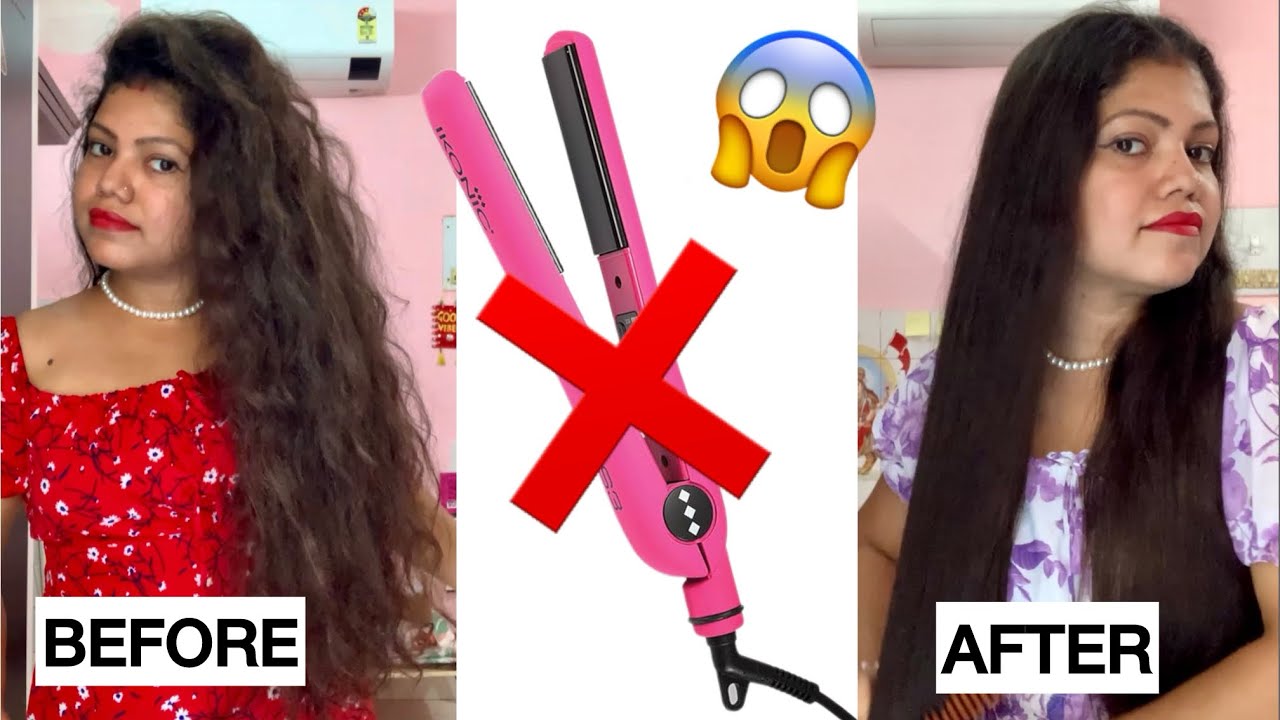 Как выпрямить волосы без выпрямителя | Выпрямление волос без использования тепла в домашних условиях