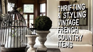 thrifting and styling french country and vintage decor / thrift with me (and my mom!)