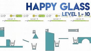 Happy Glass Level 1 2 3 4 5 6 7 8 9 10 Solution [3 STARS]