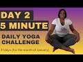 Day 2 of 5 minute Yoga Flow Neck and Shoulders Release 