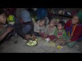 Nepali village || Eating apples in the village