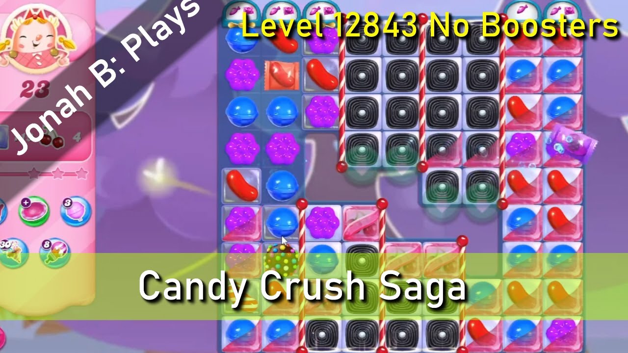 Candy Crush Saga Level 12843 No Boosters - YouTube