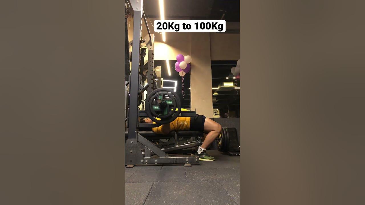 20kg to 100kg bench press YouTube