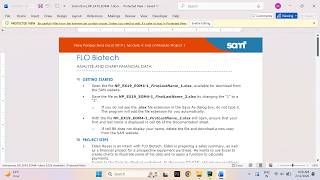 New Perspectives Excel 2019 | Module 4: End of Module Project 1 FLO Biotech