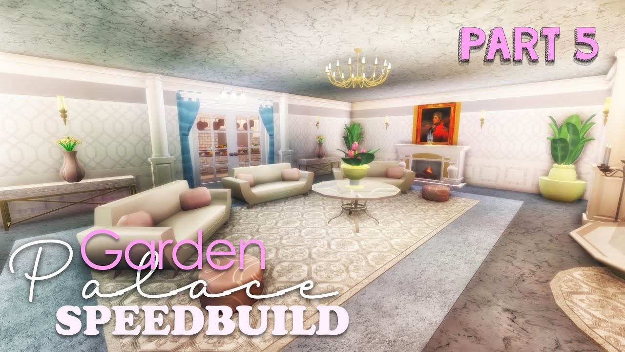 Bloxburg: Garden Palace Speedbuild Part 5 - YouTube