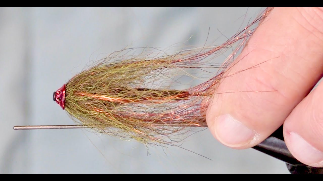 Jay's Tiger Dad Trout Tube Streamer (w/o Rabbit Strip) Fly Tying Video