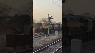 Triplets EMD WDG4D in Action! #train #railway #diesel #indianrailways #trains #railways #railfan