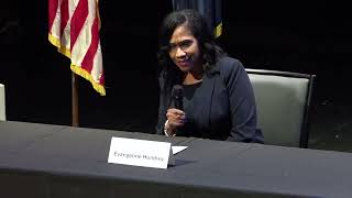 Evangeline Hundley, Democratic Nominee for US Congress (SC5), speaks during the