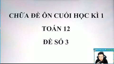 Chữa đề thi minh họa ln 3 toán