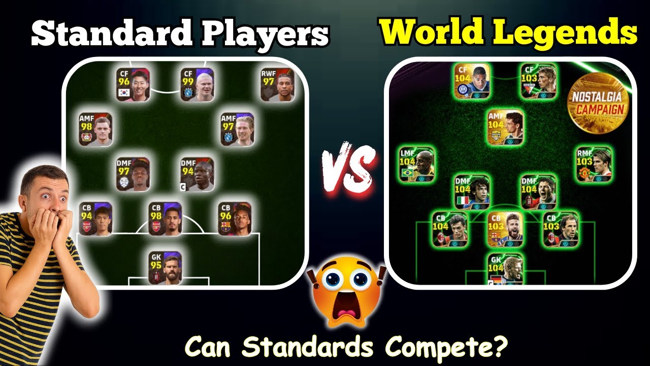 🔥 I Beat World Legends Using ONLY Standard Players! 💪 (eFootball 2025 Legend Difficulty Challenge)