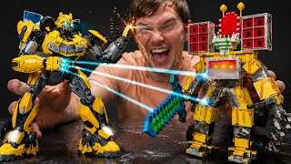 *DIY Level 100* DIY Transformers vs Minecraft Skibidi Transformers -Most Epic Crossover Ever Created