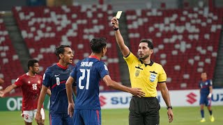 Singapore defender Safuwan's controversial red card against Indonesia | AFF Suzuki Cup 2020