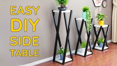 Easy DIY Side Table For Living Room | DIY Home Furniture Ideas