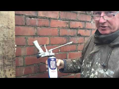 Will expanding foam stick a wooden fence post to a brick wall? We find out...
