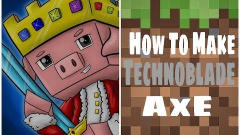 HOW TO MAKE " AXE OF PEACE" || Technoblade Minecraft